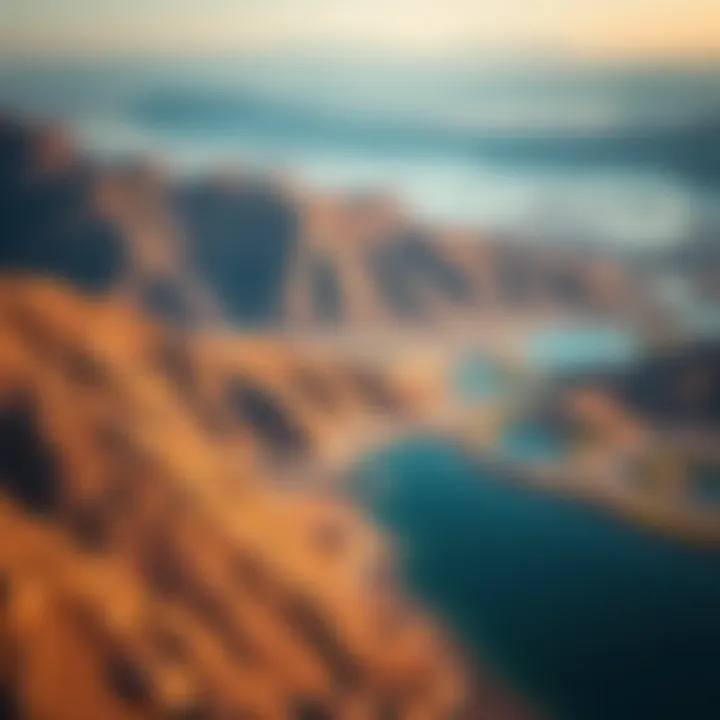 Scenic view of Hatta's mountains and lakes