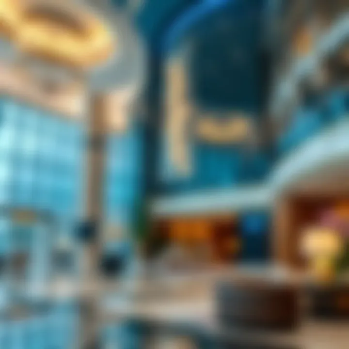 Elegance of Sparkle Towers Lobby Luxurious lobby interior design of Sparkle Towers