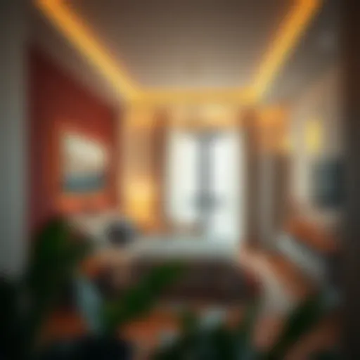 Cozy interior of a studio flat in Hor Al Anz