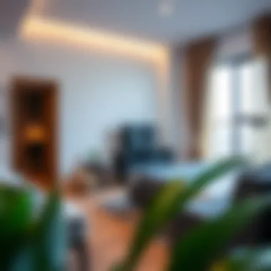 Modern amenities in a studio flat