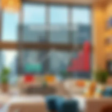 Real estate market trends graph highlighting rental prices and availability