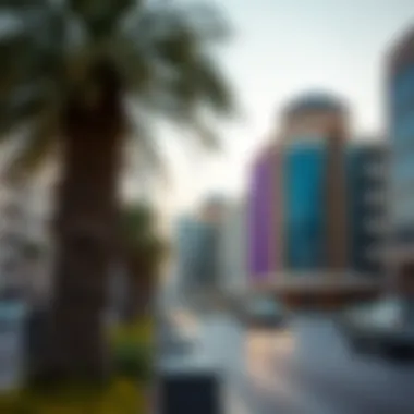 The distinctive architecture of a landmark situated along Sheikh Mohammed Bin Zayed Road