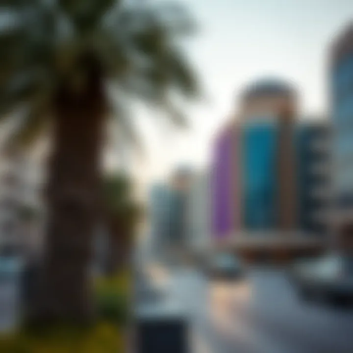 The distinctive architecture of a landmark situated along Sheikh Mohammed Bin Zayed Road