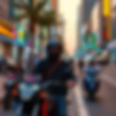 Vibrant leisure activities enjoyed by individuals near Sheikh Mohammed Bin Zayed Road