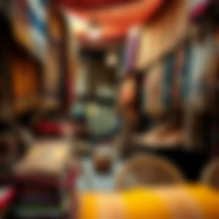 Traditional textiles and fabrics showcasing local craftsmanship