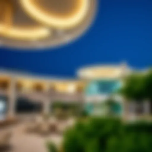 Architectural Splendor of the Community Center Architectural view of the Damac Hills 2 Community Center