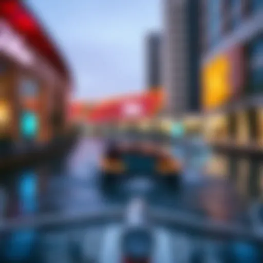 Scenic view of the Dubai Mall boat ride