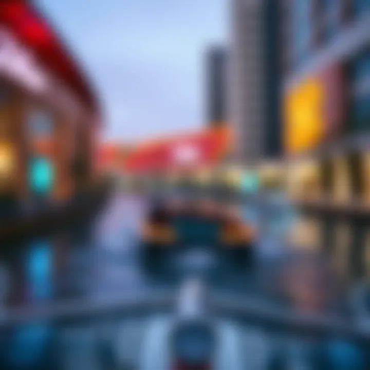 Scenic View of the Boat Ride Scenic view of the Dubai Mall boat ride