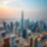 Aerial view of Dubai's skyline showcasing modern architecture