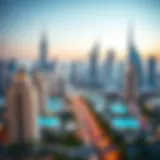 Majestic skyline of Dubai with luxurious properties