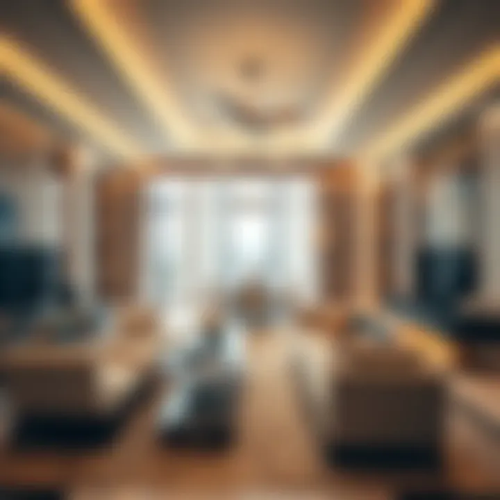 Lavishly designed interior of a high-end Dubai apartment