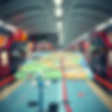 Connectivity of the Red Line Metro in Dubai A map highlighting the connectivity of the Red Line Metro in Dubai