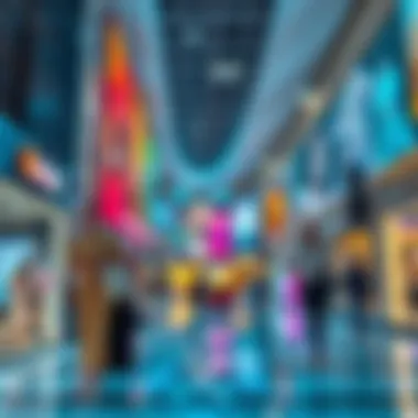 Vibrant retail environment within Al Seef Mall