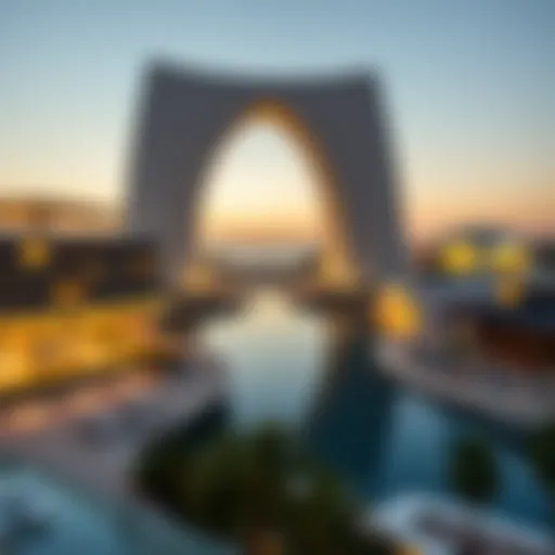 Innovative architectural design of Yas Island