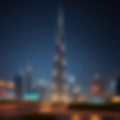 Burj Khalifa standing tall against the Dubai skyline