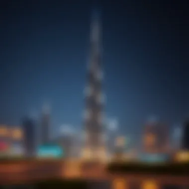 Iconic Burj Khalifa in Dubai Burj Khalifa standing tall against the Dubai skyline