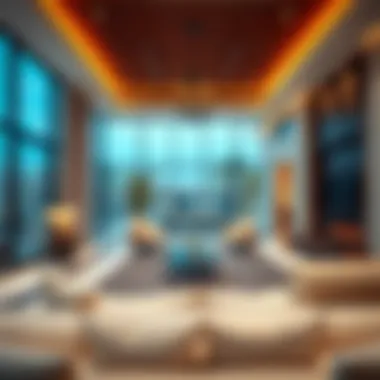 Luxurious Villa Interiors in Al Quoz An inviting interior of a villa highlighting luxurious amenities