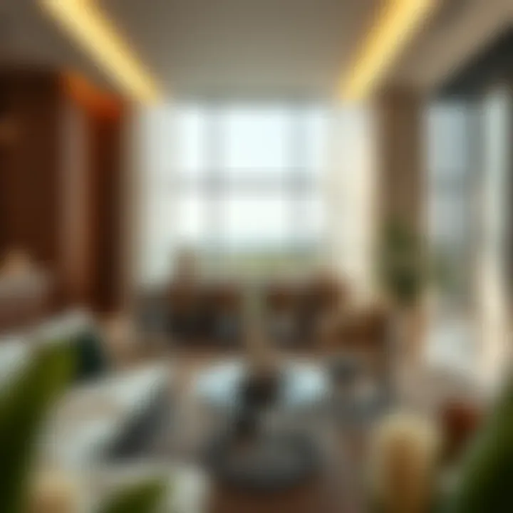 Luxurious amenities offered within the hotel apartments