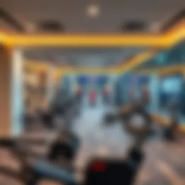 Interior view showcasing cutting-edge gym equipment