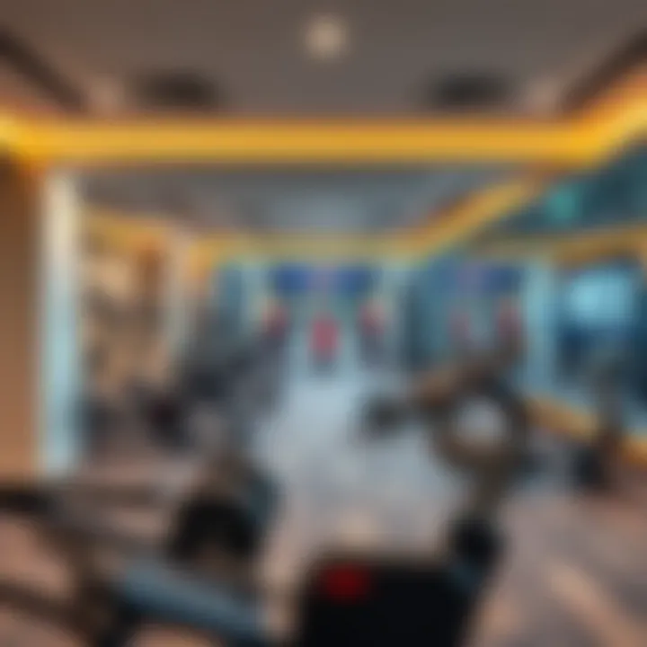 Interior view showcasing cutting-edge gym equipment