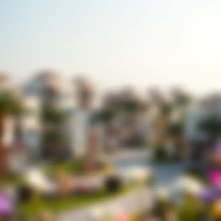 Serene community landscape surrounding Wasl Gardenia