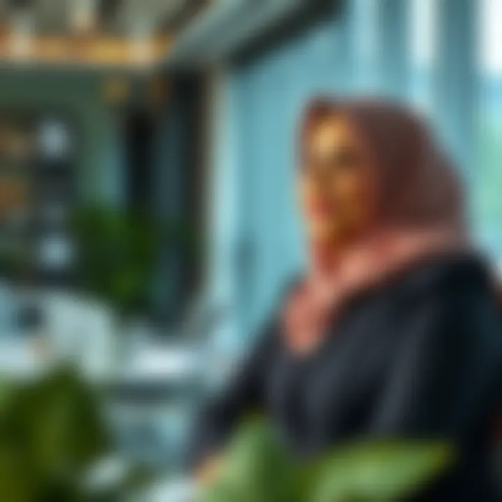 Fatima Al Qubaisi in a modern office setting