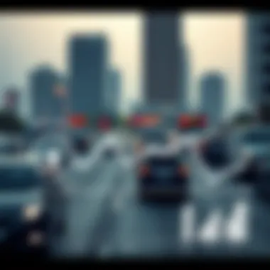 Traffic Patterns During Free Salik Hours Graph showing traffic patterns during free hours