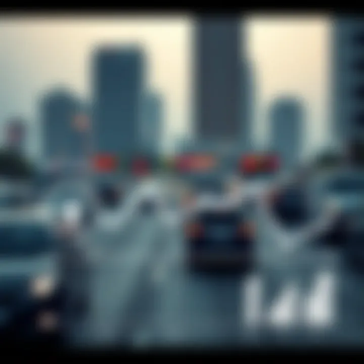 Traffic Patterns During Free Salik Hours Graph showing traffic patterns during free hours