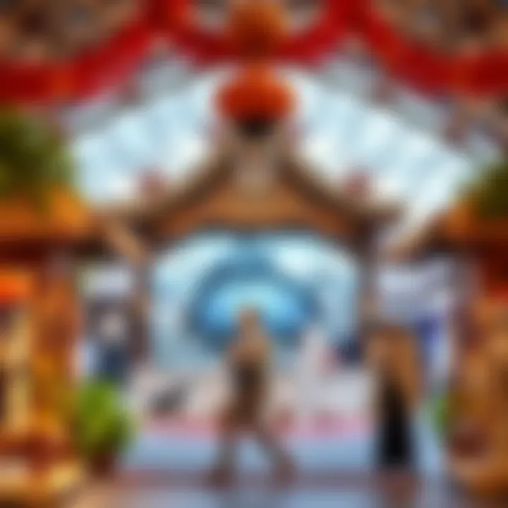 Diverse cultural exhibits showcasing global heritage