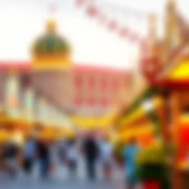 Vibrant festival atmosphere at Global Village