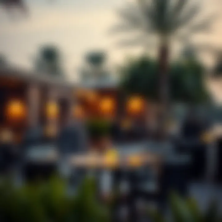 Charming Outdoor Barbecue Ambiance An inviting outdoor barbecue setting with cozy seating and ambient lighting.