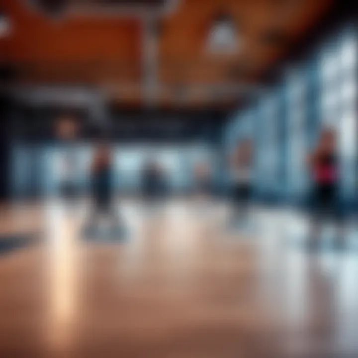 Wellness class in session showcasing diverse fitness programs