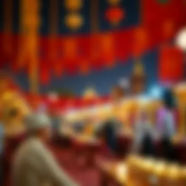 Cultural Tapestry: Iftar Celebrations in Dubai An artistic representation of cultural Iftar celebrations in Dubai