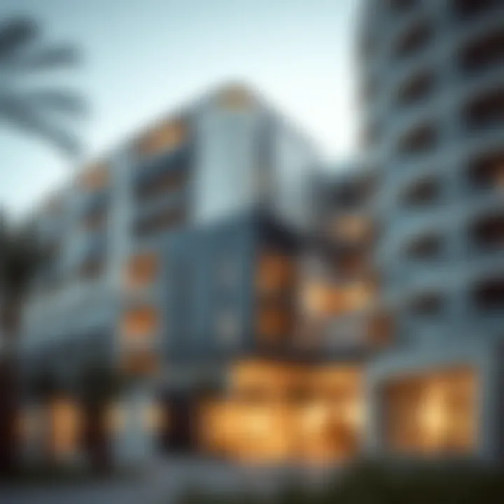 Modern architecture of Nest Aljada showcasing innovative design