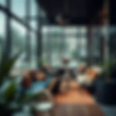 Cozy seating area for dog owners within the park