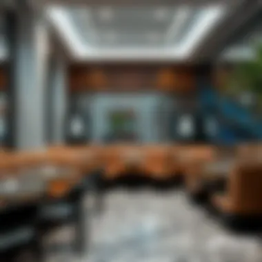 Innovative restaurant design highlighting unique seating arrangements