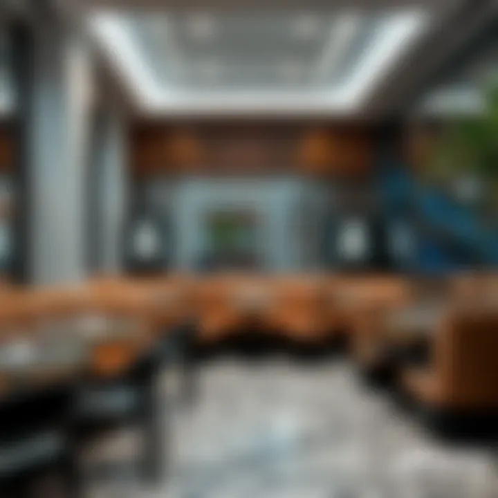 Innovative restaurant design highlighting unique seating arrangements