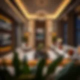 Luxurious living room design showcasing contemporary styles