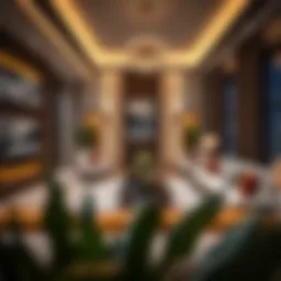 Luxurious living room design showcasing contemporary styles