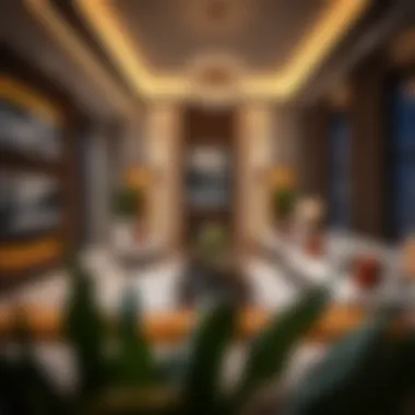 Luxurious living room design showcasing contemporary styles