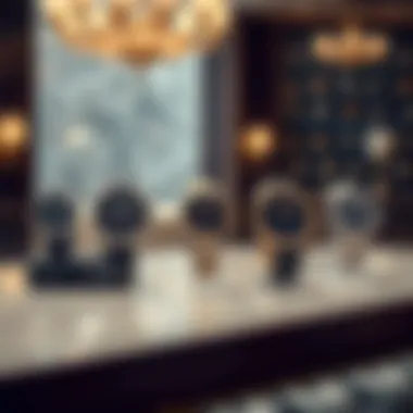 Elegant display of Jacob and Co. watch collections in a luxurious setting