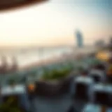 Breathtaking Views of Jumeirah Beach Scenic view of Jumeirah Beach and restaurants