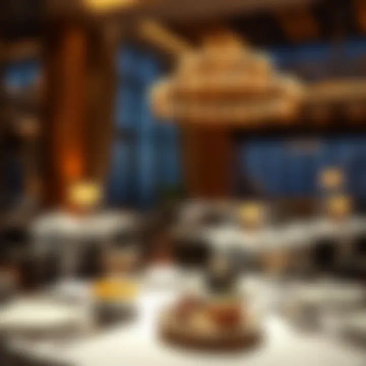 Exquisite dining setup at Jumeirah Hotel with gourmet offerings