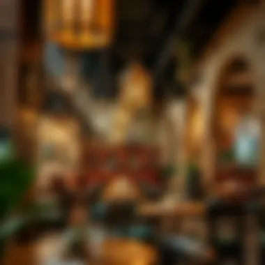 Cultural Ambiance of Kana Cafe Interior ambiance of Kana Cafe highlighting its cultural decor