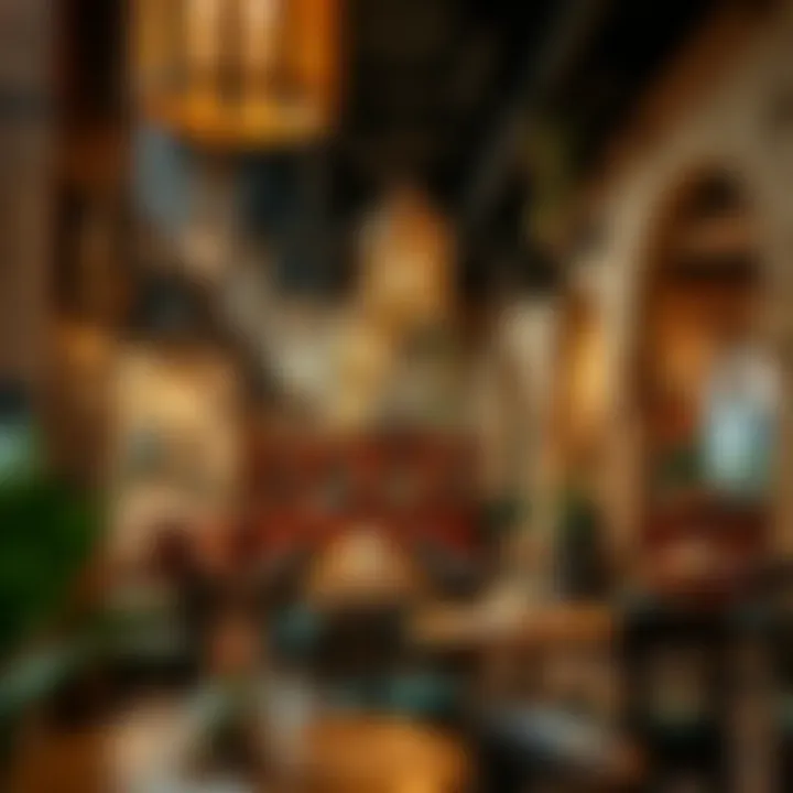 Cultural Ambiance of Kana Cafe Interior ambiance of Kana Cafe highlighting its cultural decor