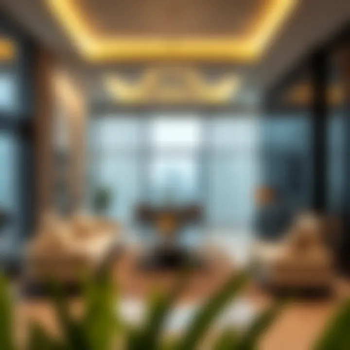 Luxurious interior design of a modern Dubai residence