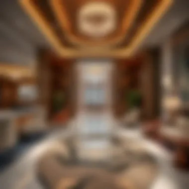 Interior amenities of Mala Plaza highlighting luxurious features