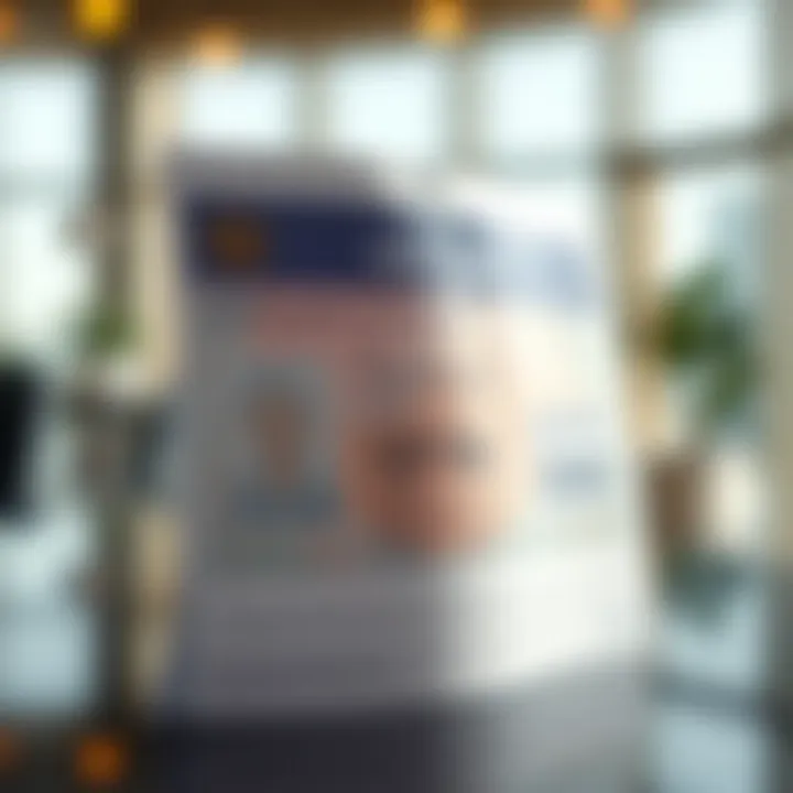 An official document representing a visit visa in Dubai