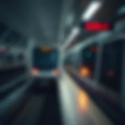 Dubai Metro train at a station