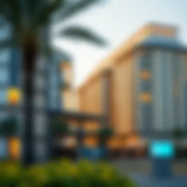 Newly developed residential projects along Mina Road